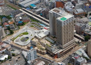 小田急相模原駅北口再開発工事　鹿島建設㈱